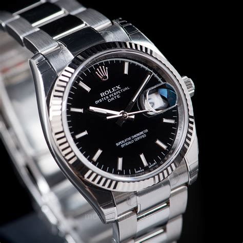 rolex oyster perpetual date 115234|Rolex 34mm vs 36mm.